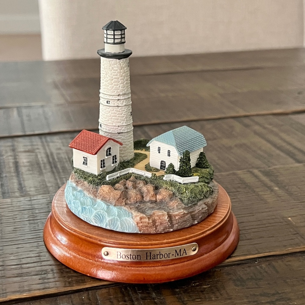Our Americas' Lighthouse Collection Yankee Candle Topper Boston Harbor MA